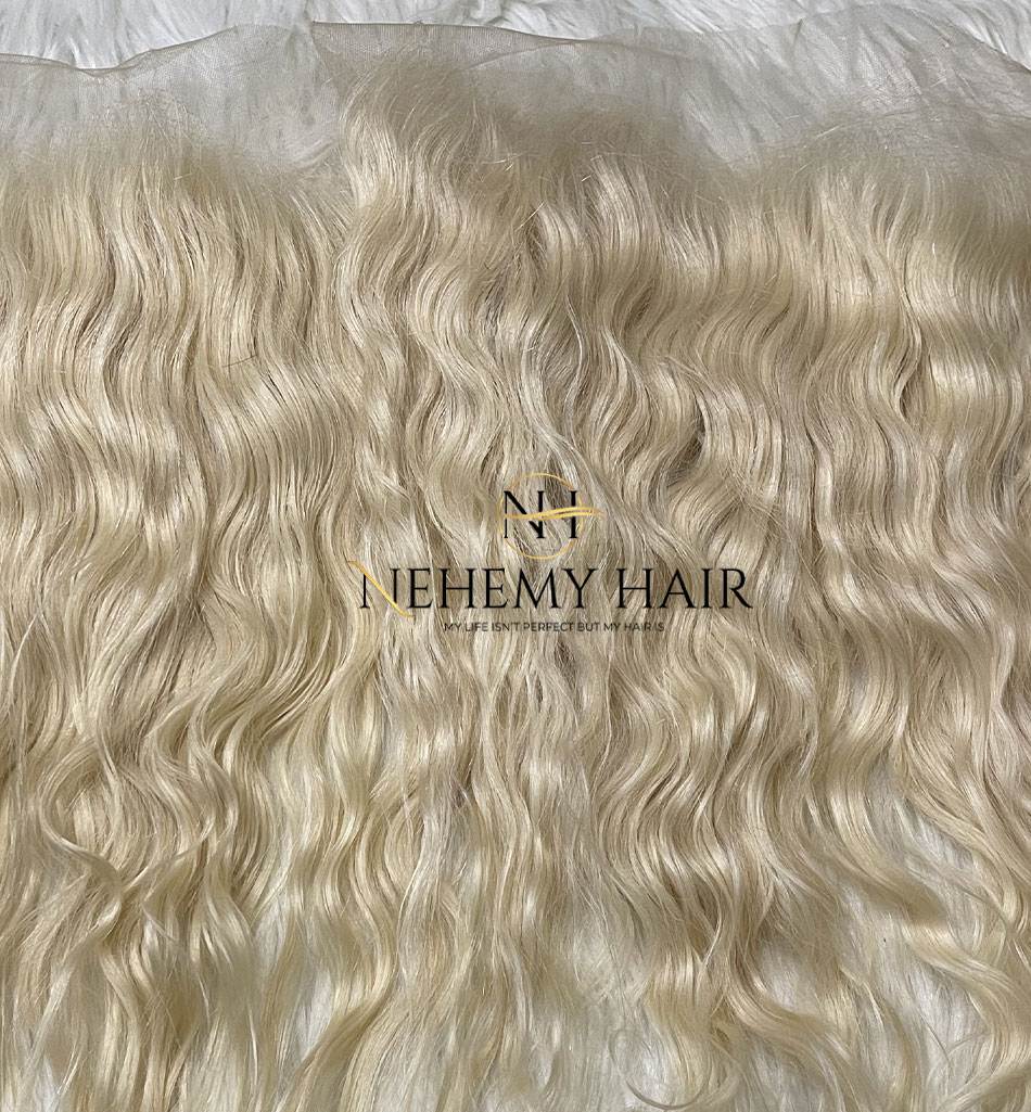 Frontale Blond 613 Swiss Lace Wavy – Image 3