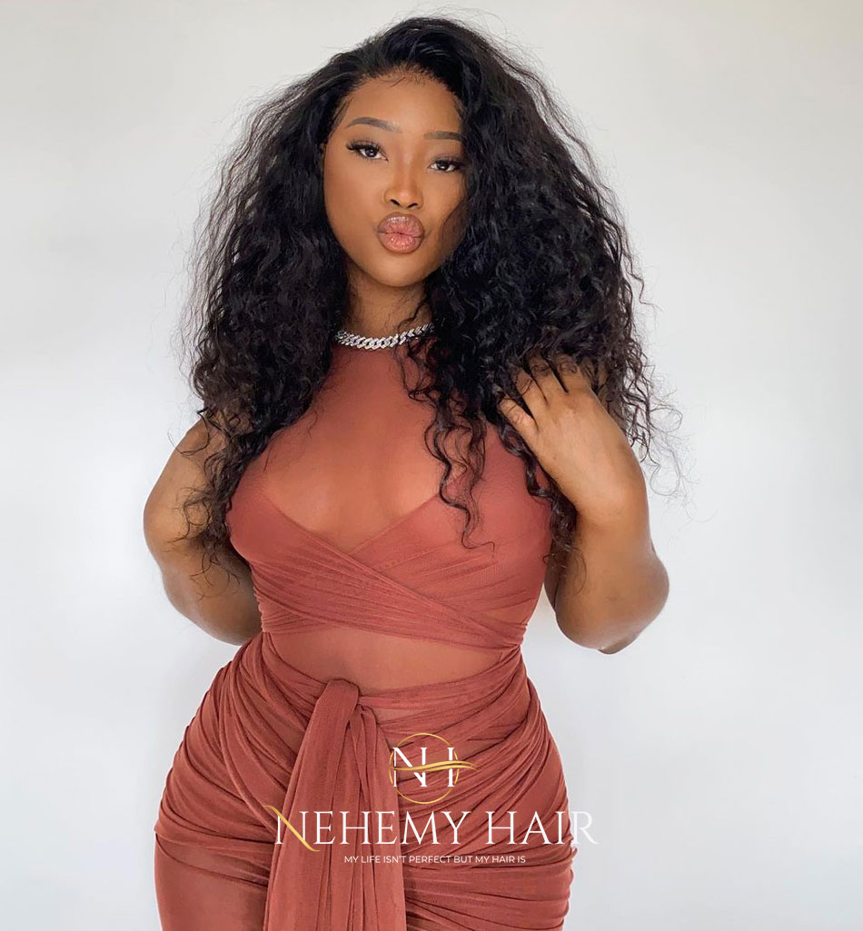 Lace frontale Swiss Curly – Image 3