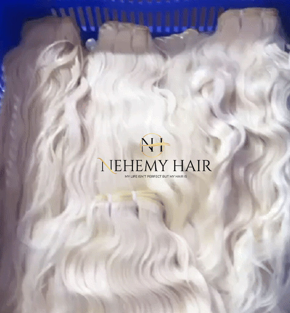 Tissage Raw Hair Blond 613 Curly