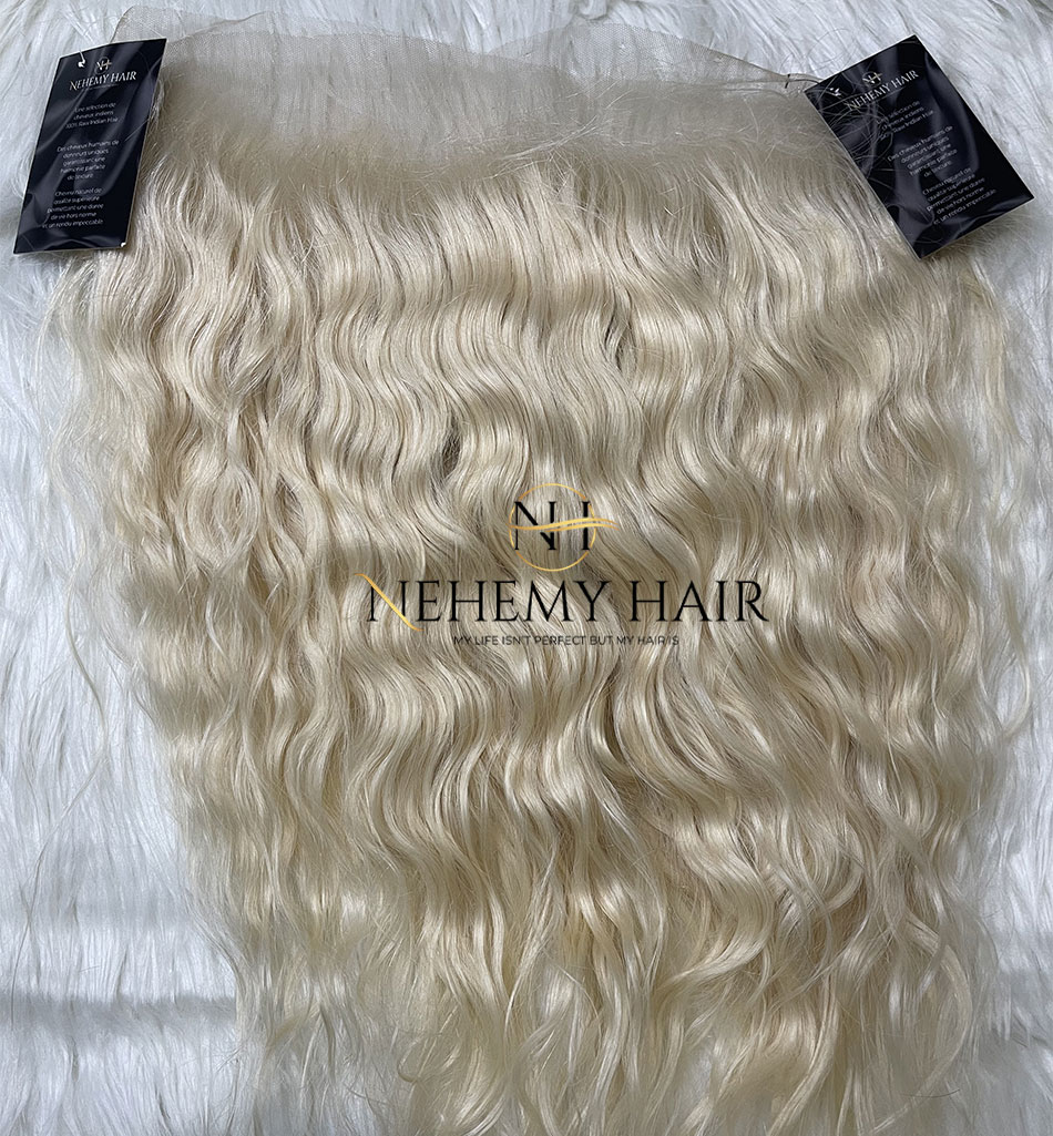 Closure Swiss Lace Blond 613 Wavy – Image 2