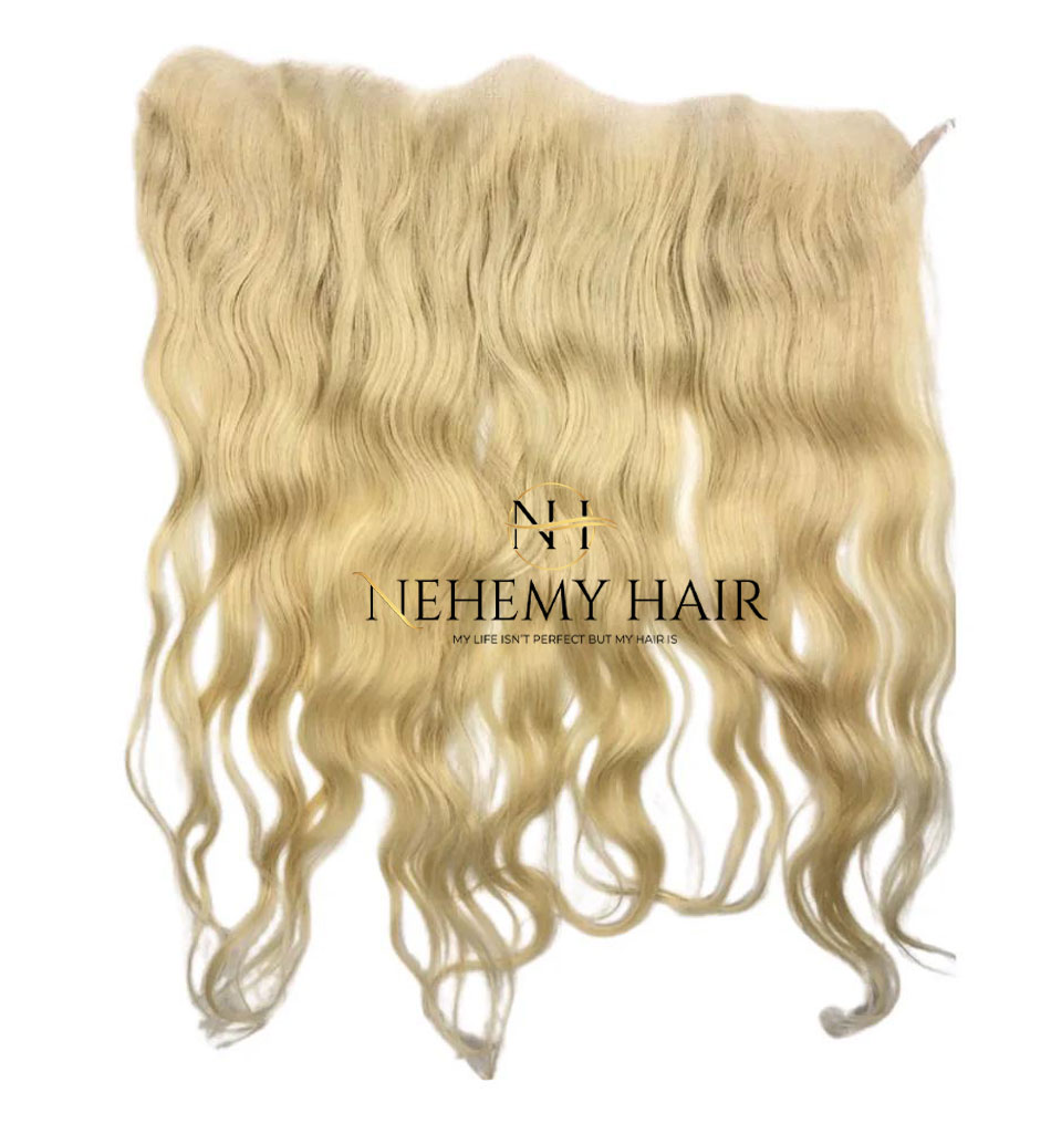 Frontale Blond 613 Swiss Lace Wavy