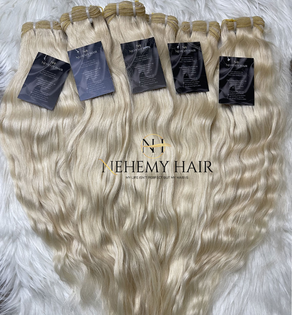 Tissage Raw Hair Blond 613 Wavy – Image 3